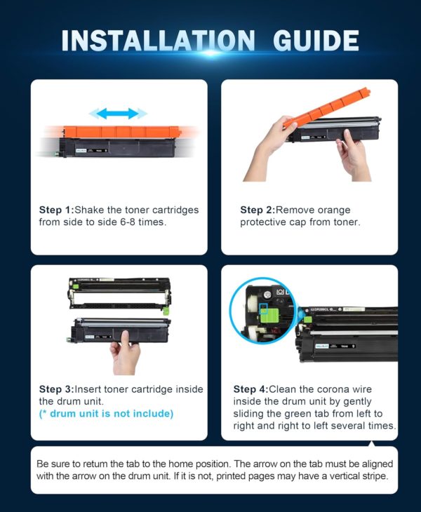 Cartouche de Toner Compatible pour Brother DCP-L3560CDW - HALLOLUX Instructions